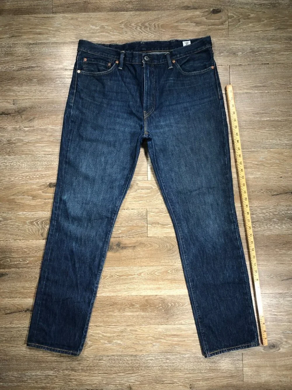 Levis 511 Jeans Mens Tag 38x32 White Oak Cone Denim Dark Blue USA Actual 38x32